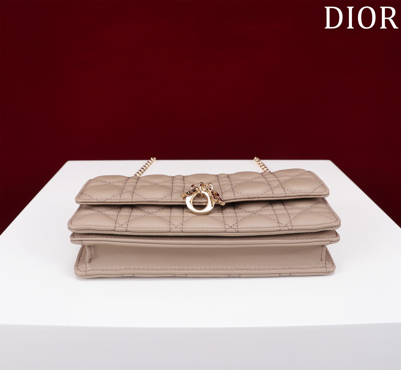 My Dior Mini Bag Beige Cannage Lambskin